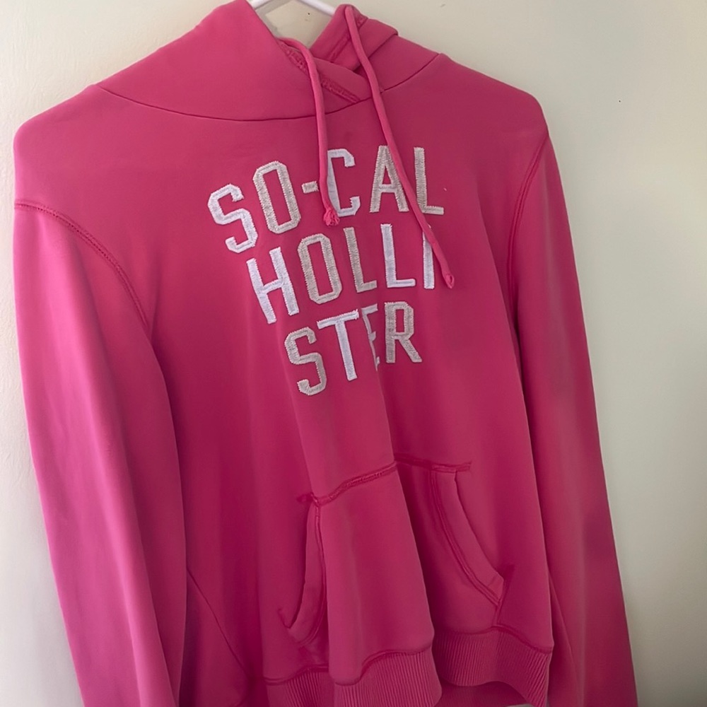 Pink hoodie from Hollister